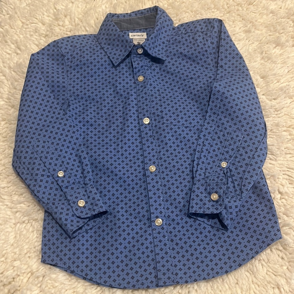 Carter’s button down. Toddler boy 4T.